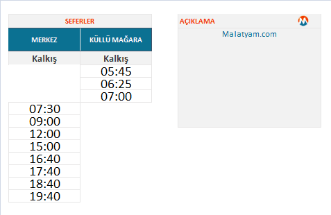 26A Dilek Küllümağara Otobüs Hareket Saatleri