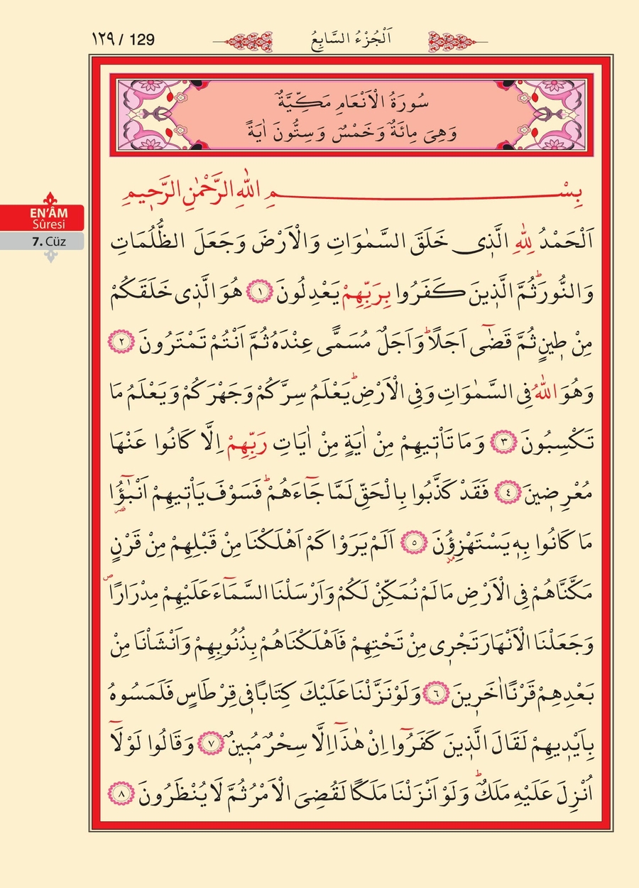 Kuran'ı Kerim 128.sayfa
