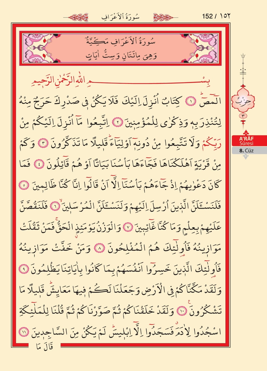 Kuran'ı Kerim 150.sayfa
