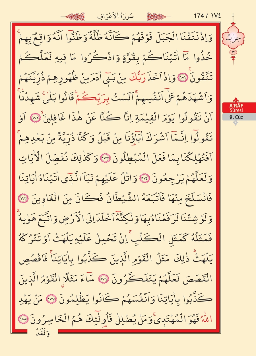 Kuran'ı Kerim 172.sayfa