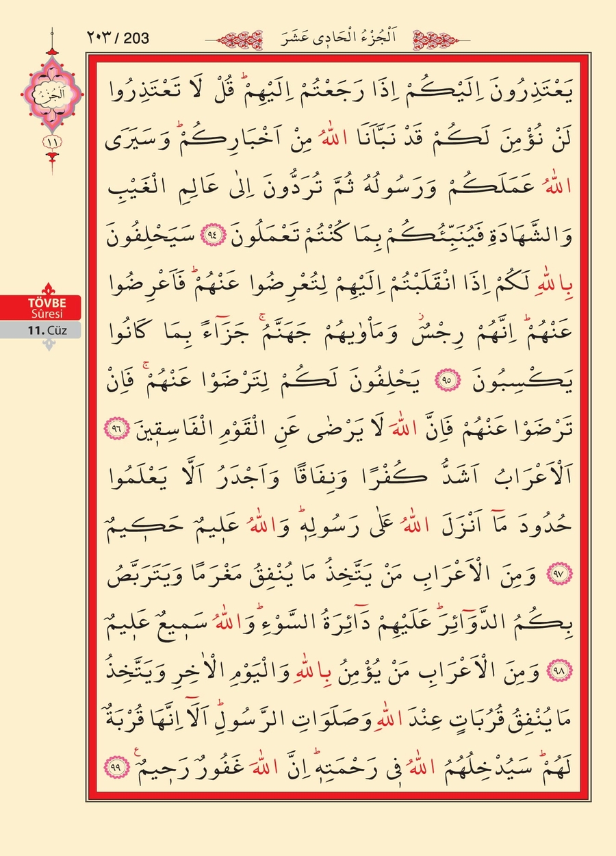 Kuran'ı Kerim 201.sayfa