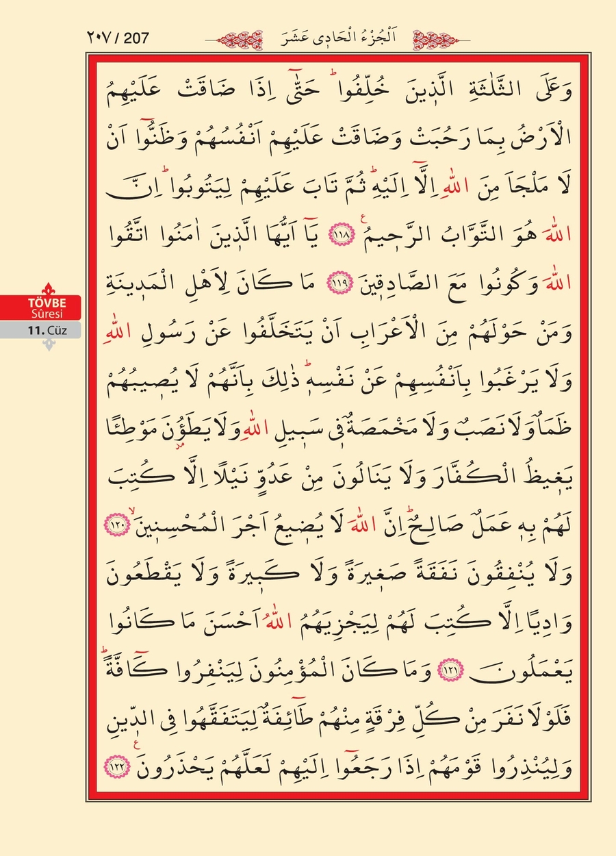 Kuran'ı Kerim 206.sayfa