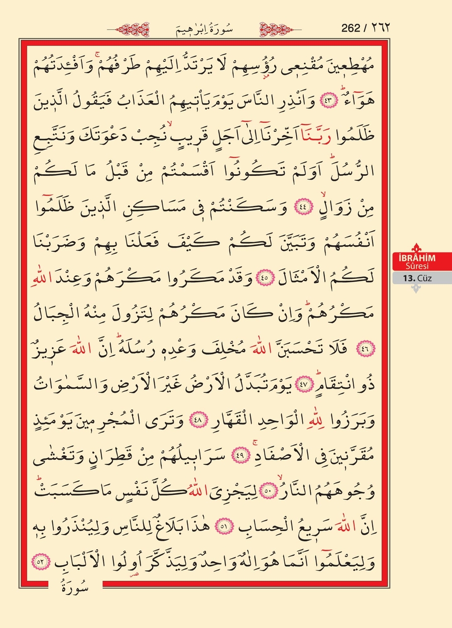 Kuran'ı Kerim 261.sayfa
