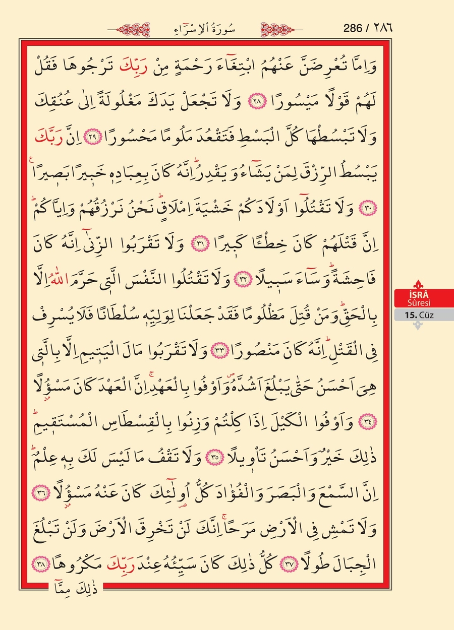 Kuran'ı Kerim 285.sayfa