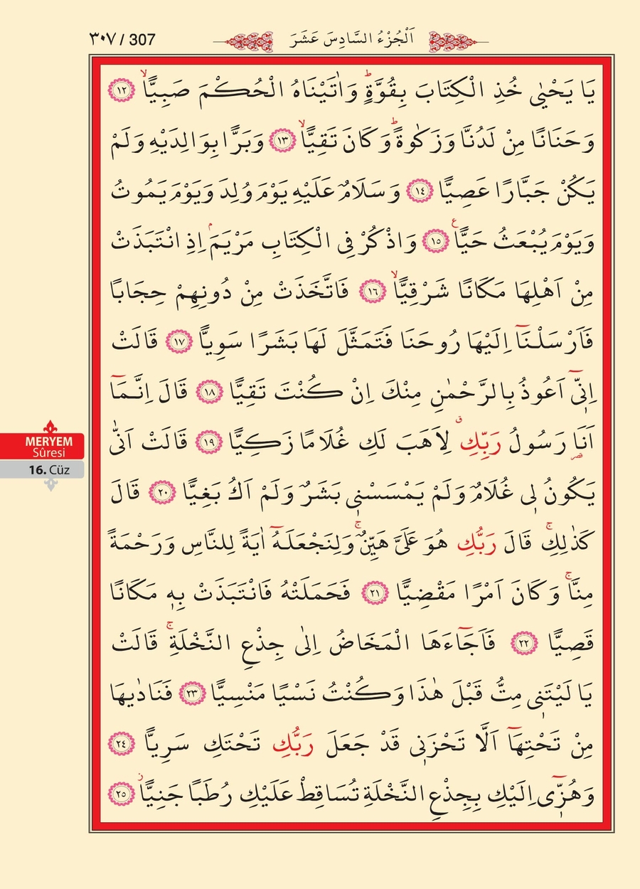 Kuran'ı Kerim 306.sayfa
