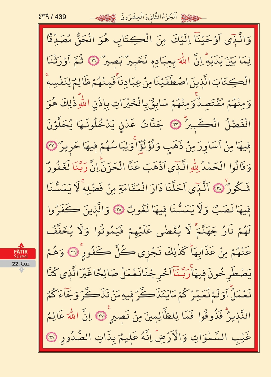 Kuran'ı Kerim 438.sayfa