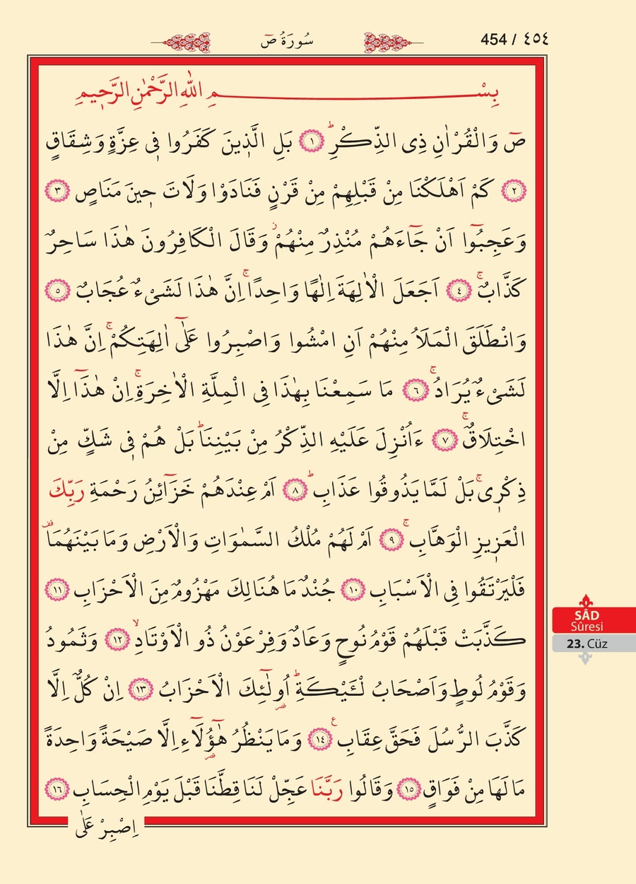 Kuran'ı Kerim 453.sayfa