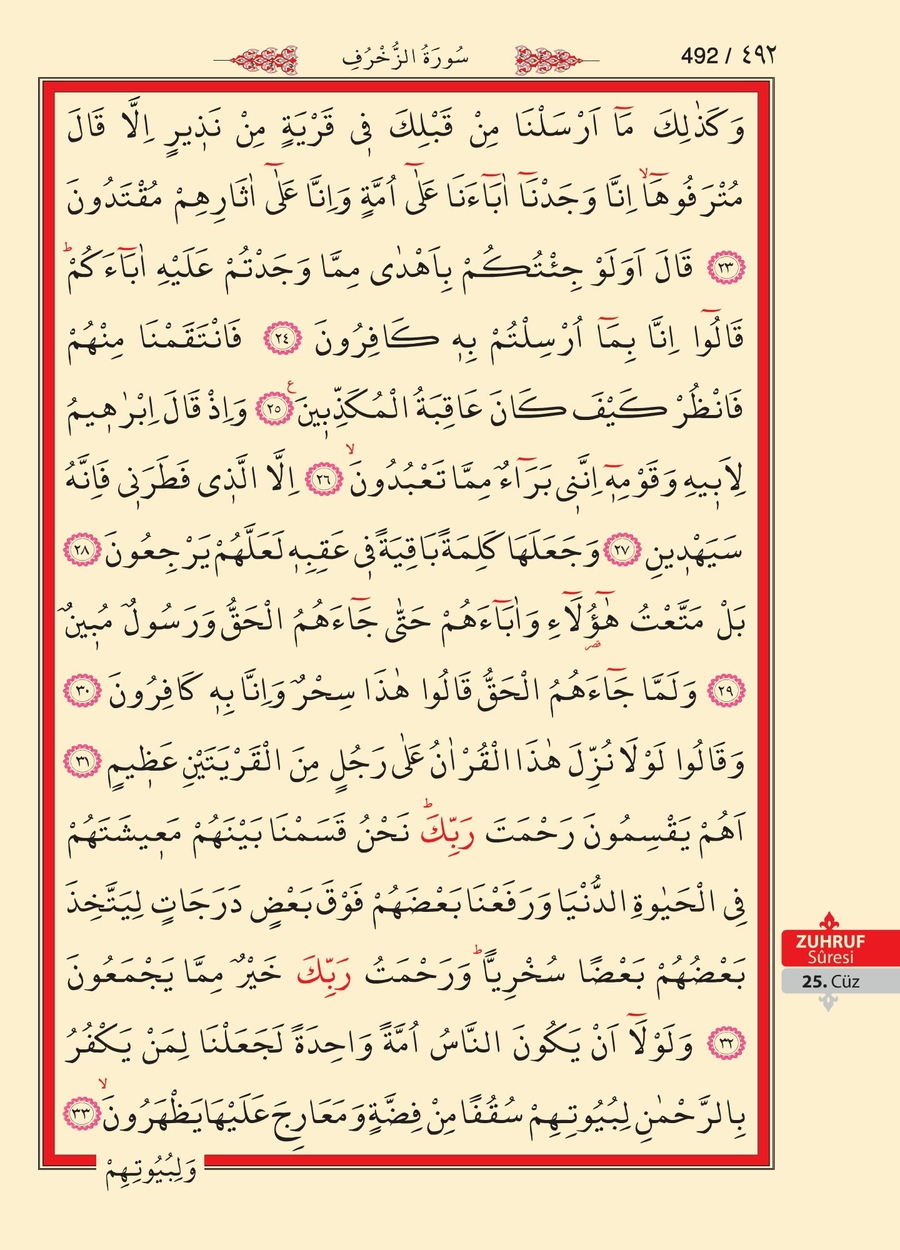 Kuran'ı Kerim 490.sayfa