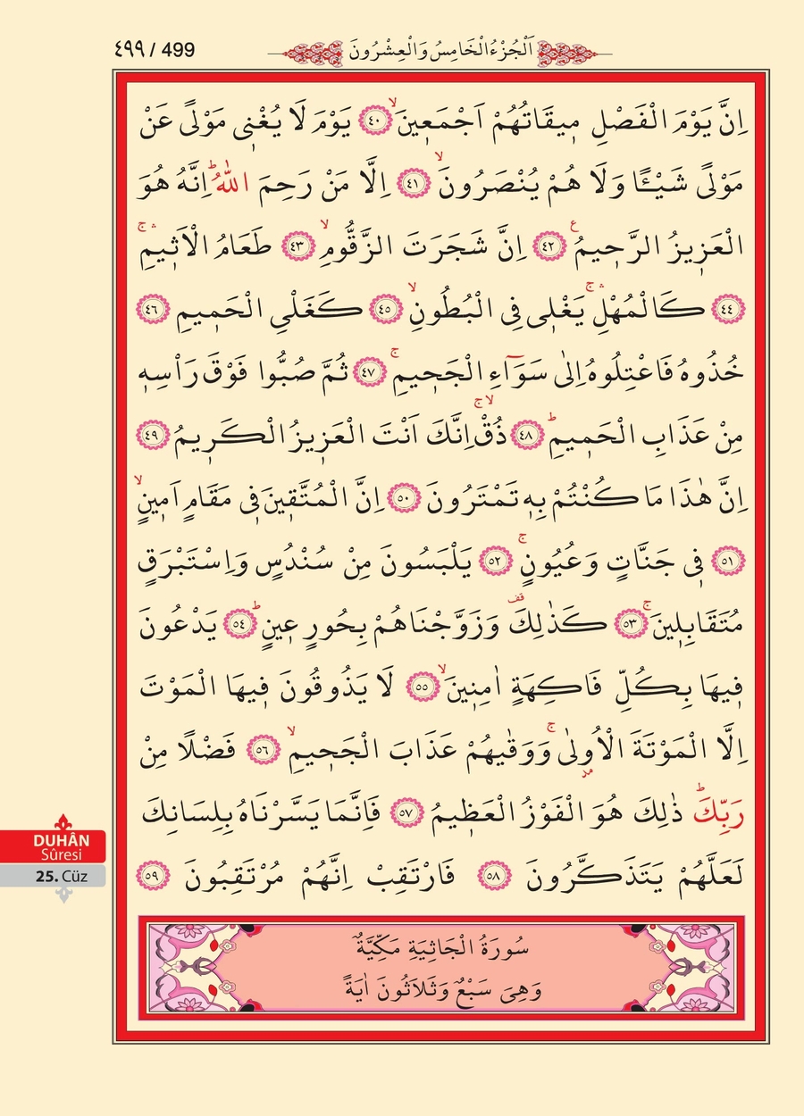 Kuran'ı Kerim 498.sayfa