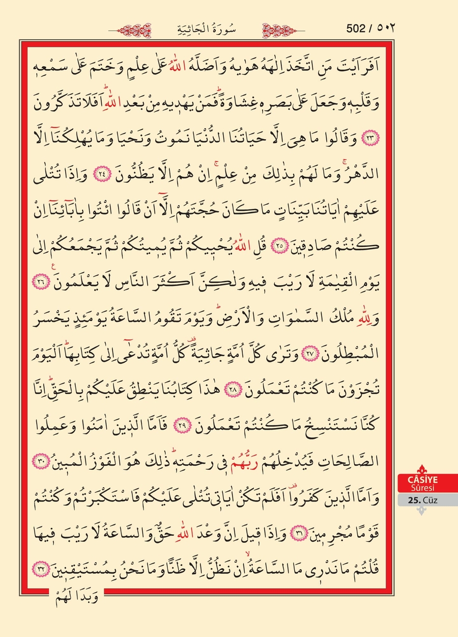 Kuran'ı Kerim 501.sayfa