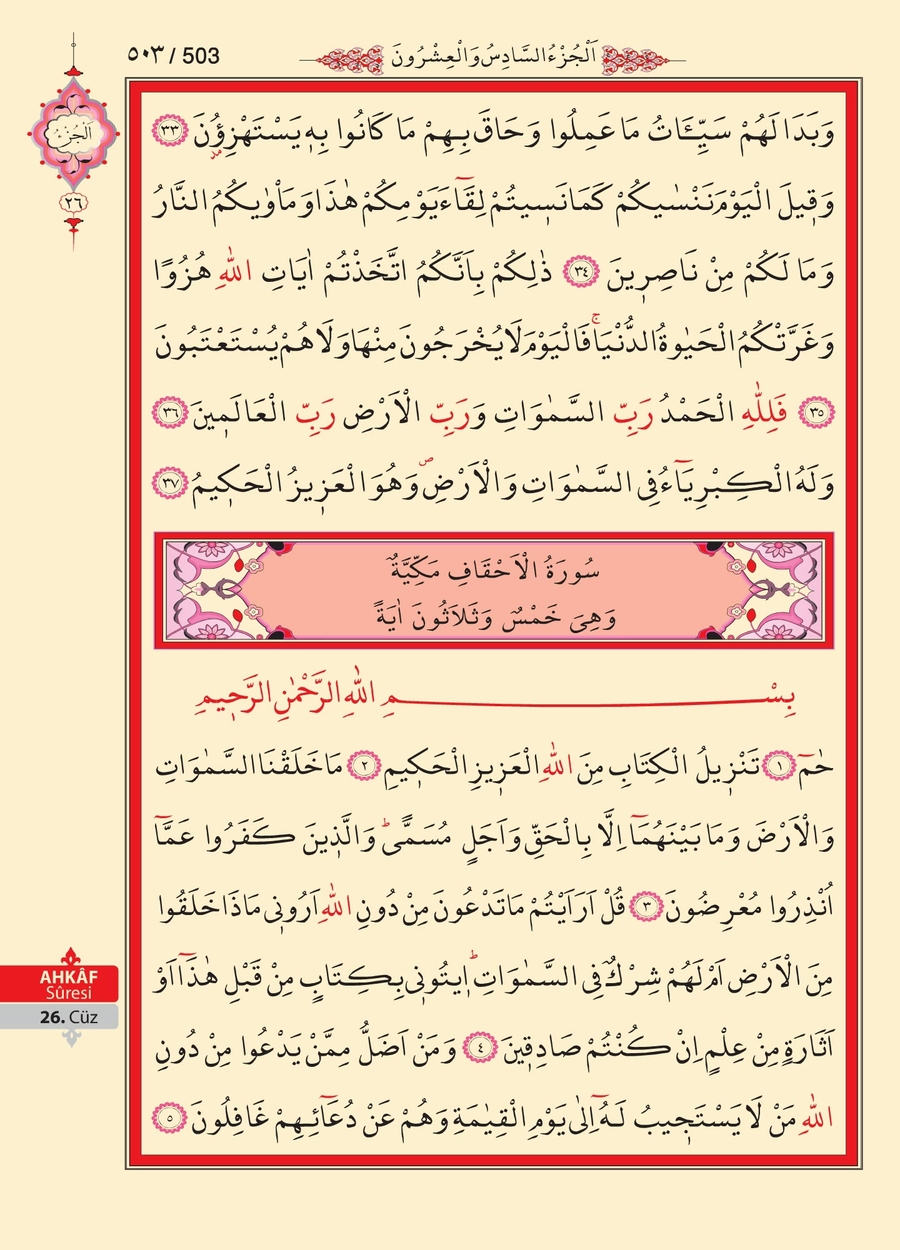 Kuran'ı Kerim 501.sayfa