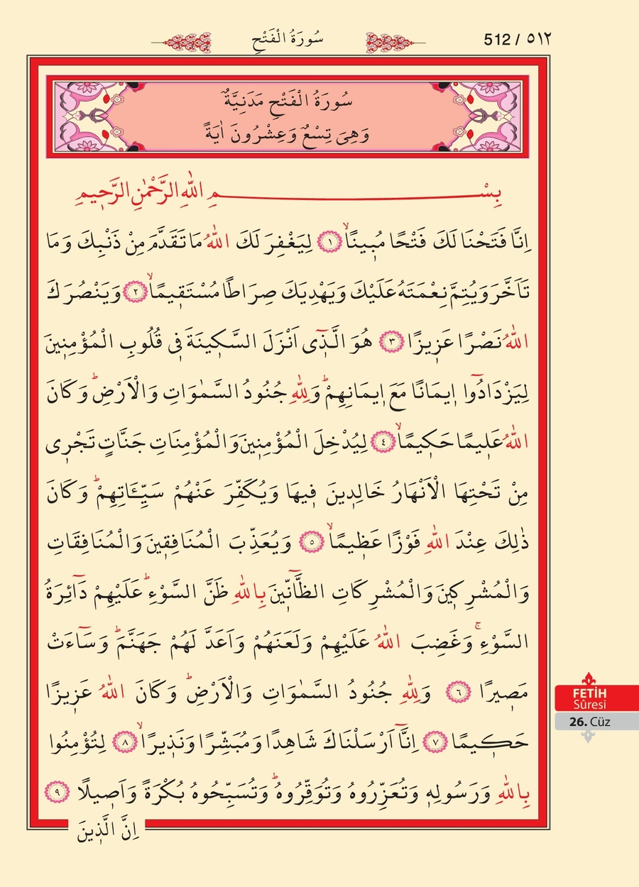 Kuran'ı Kerim 511.sayfa