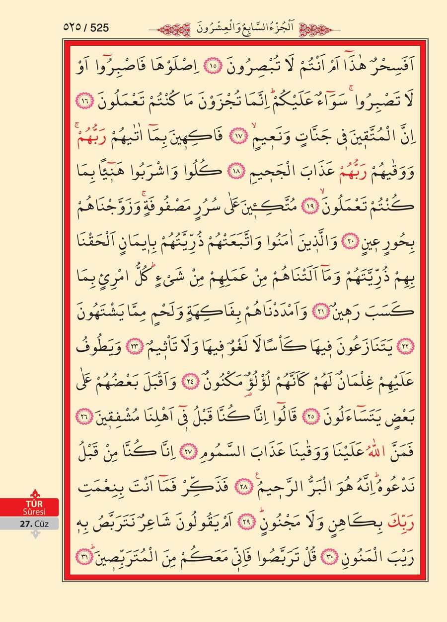 Kuran'ı Kerim 524.sayfa