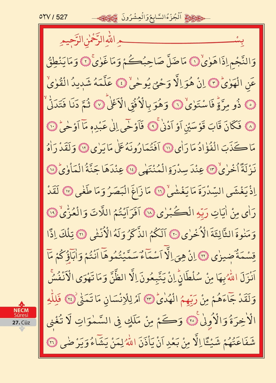Kuran'ı Kerim 525.sayfa