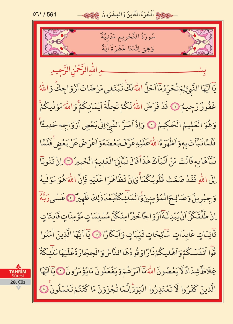 Kuran'ı Kerim 559.sayfa