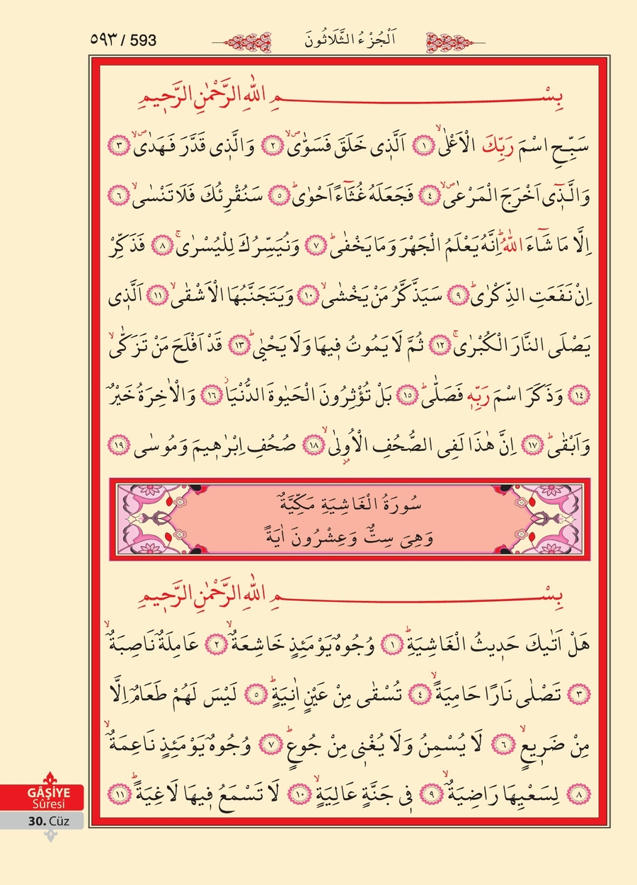 Kuran'ı Kerim 591.sayfa