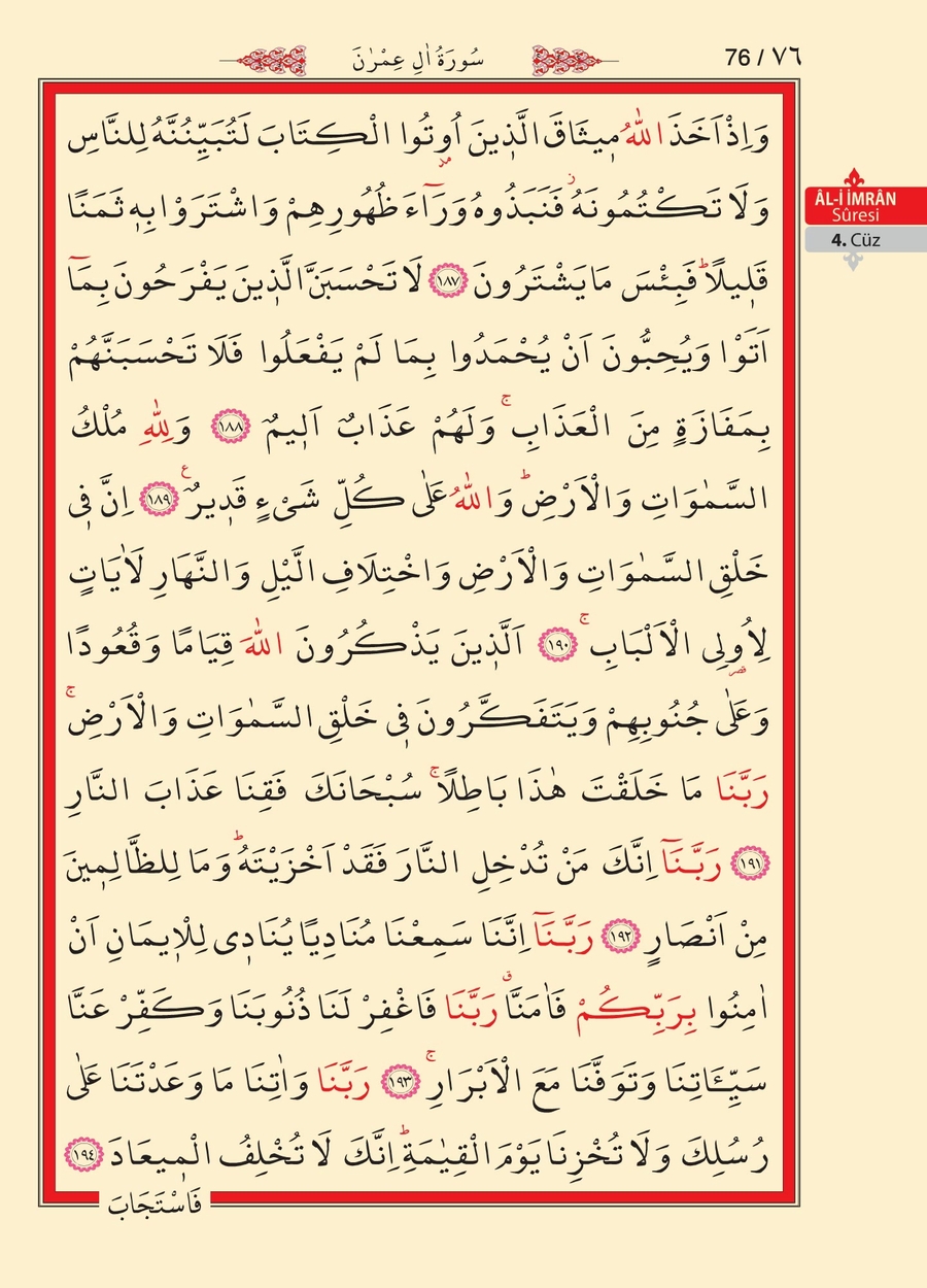 Kuran'ı Kerim 75.sayfa