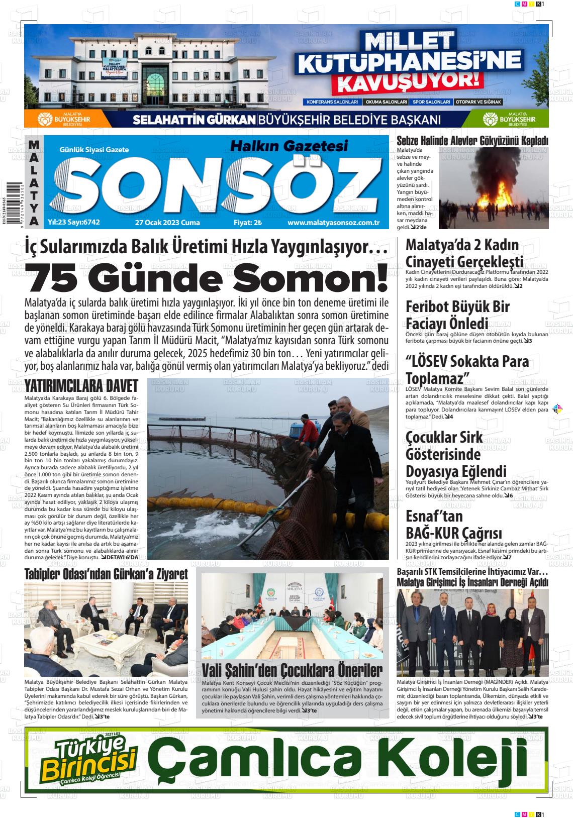 Malatya Sonsöz gazetesi oku