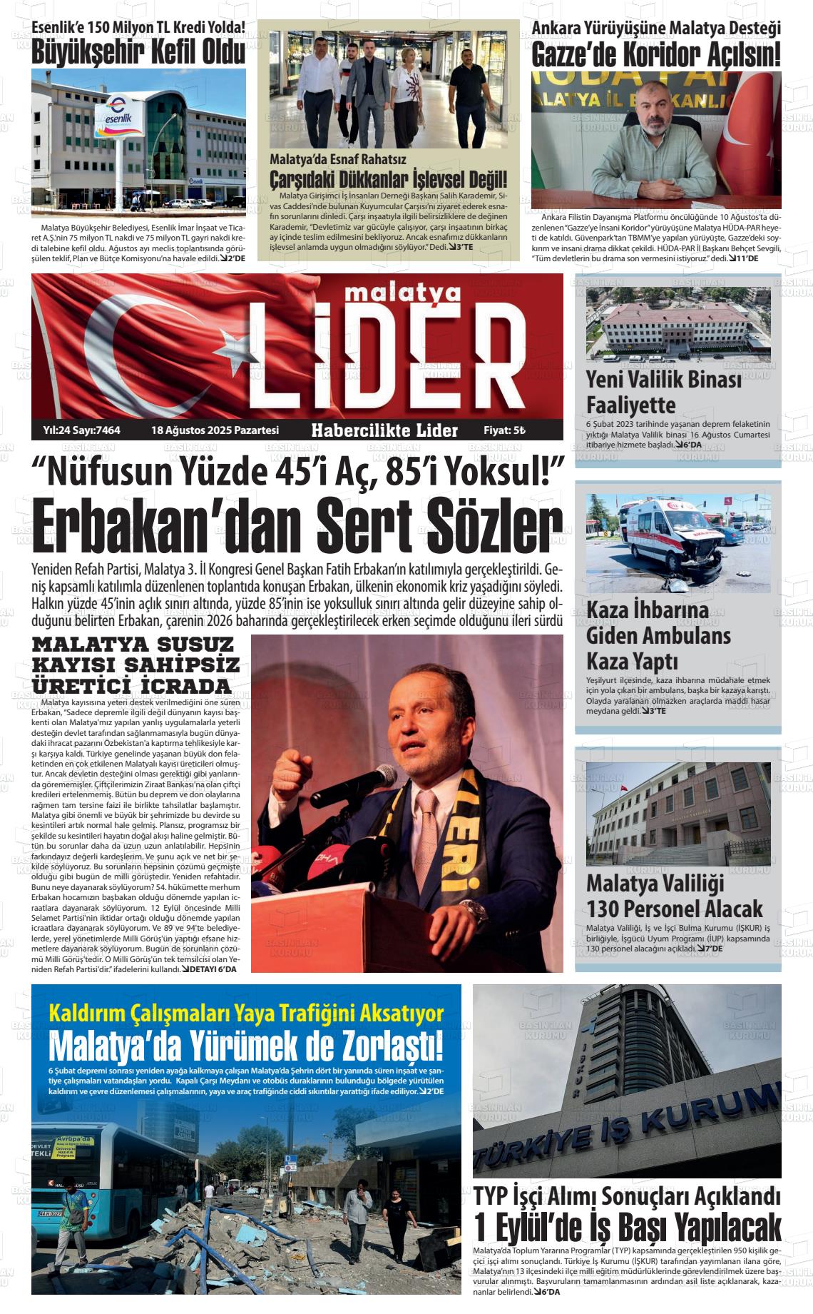 Malatya Lider gazetesi oku